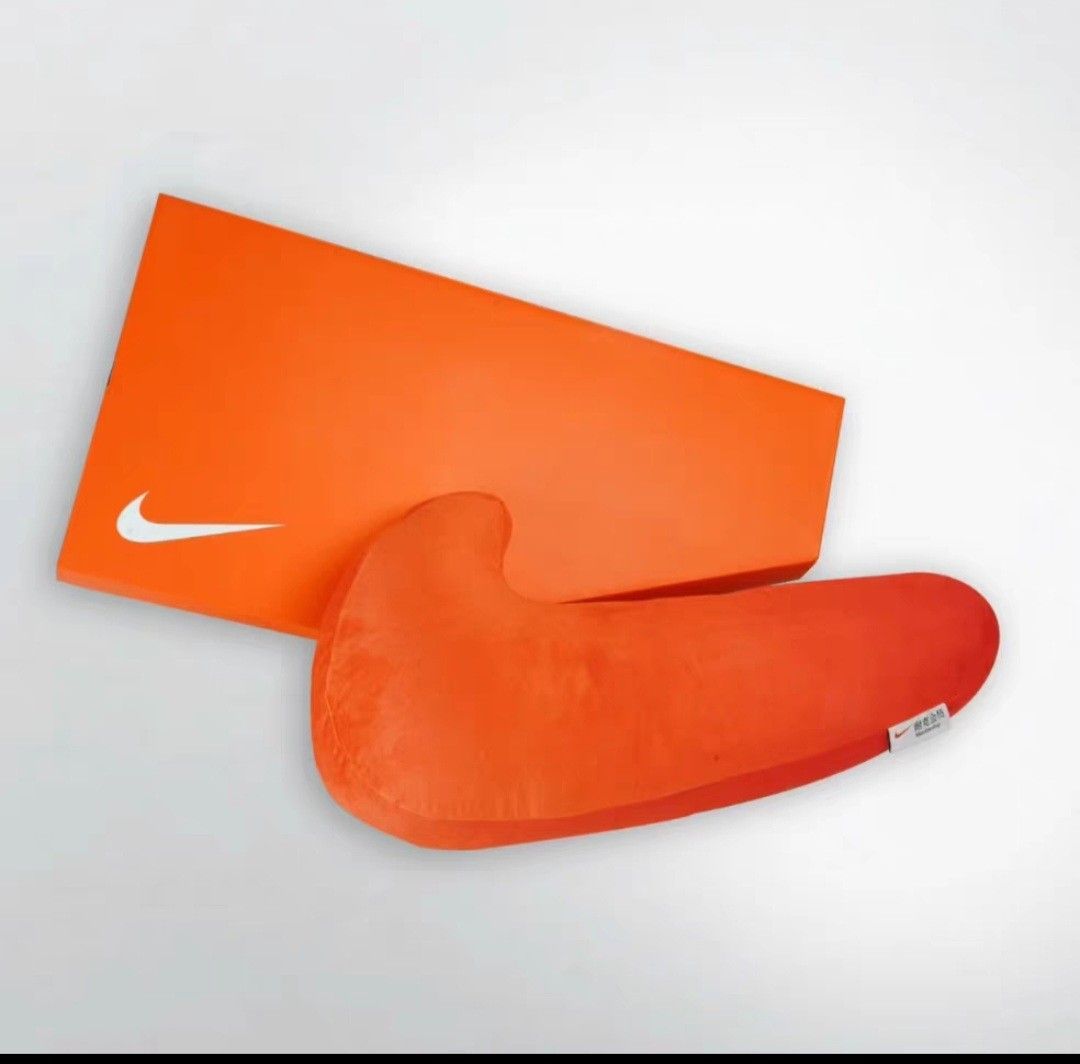 Nike Cushion (Category: Plushies & Soft Toys) located in Singapore. Submitted by jay.rico.12 (Listing ID 1277693496, Image 4). Description: Nike swoosh cushion.