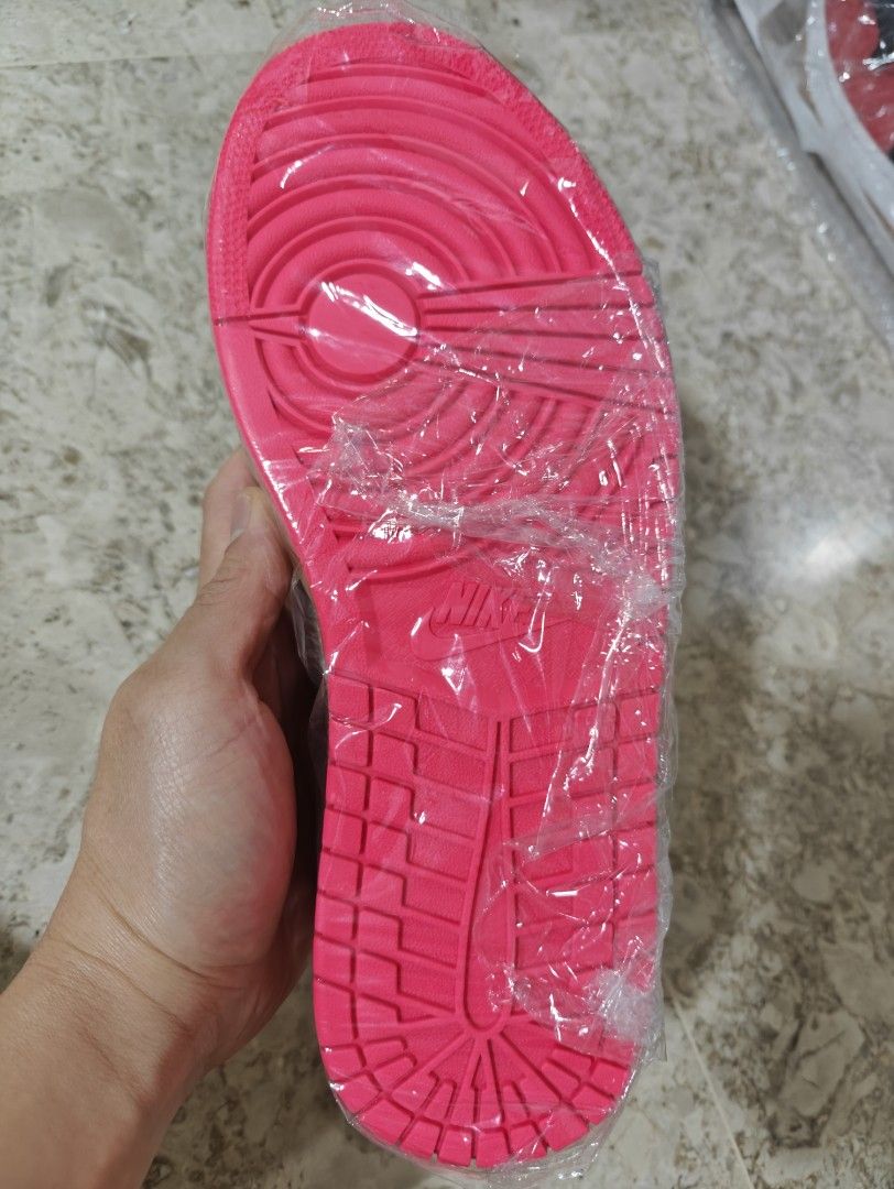 Nike Shoes air Jordan 1 low white gum hyper pink Men s Fashion