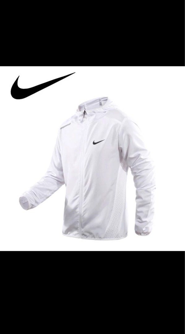 White nike rain jacket cheap