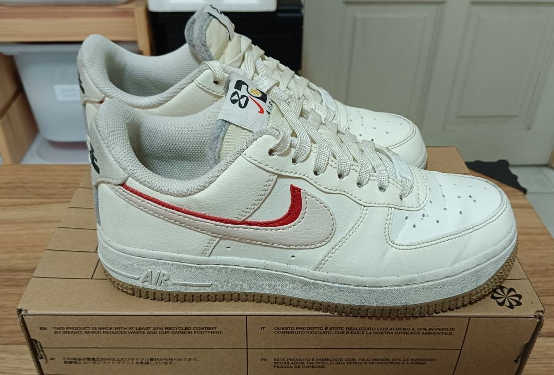 NIKE Womens Air Force 1 07 LX DX6065 101 LF SIZE UK 3.5 US 6 Sail