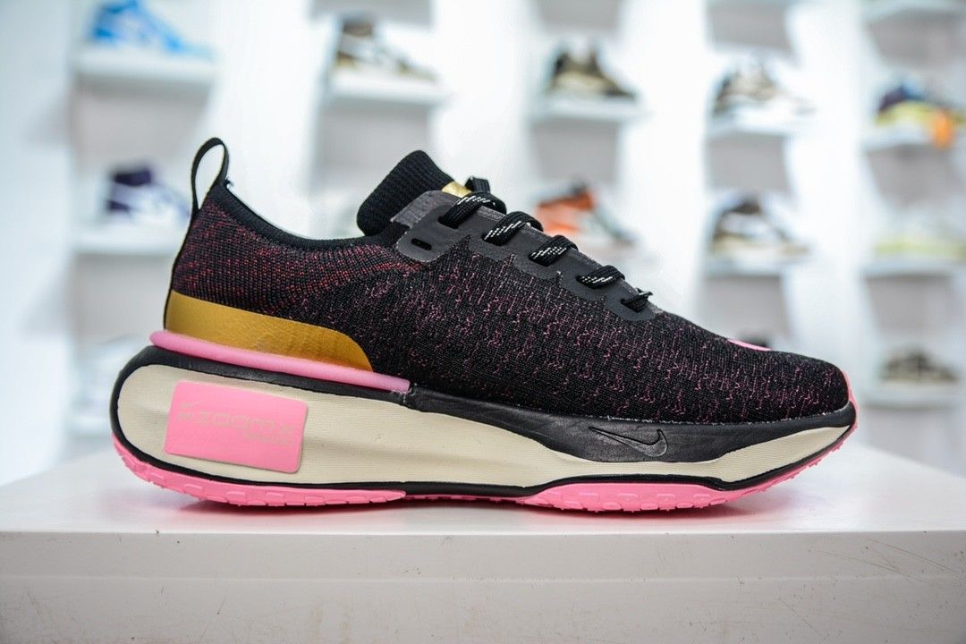 Nike ZoomX Invincible Run Flyknit 3 Black Pink W 2023 DR2660