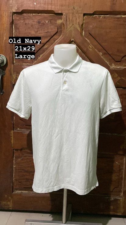 old navy white polo