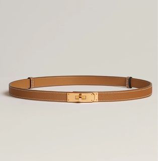 On Hand Hermes Kelly 18 Belt Gold with GHW