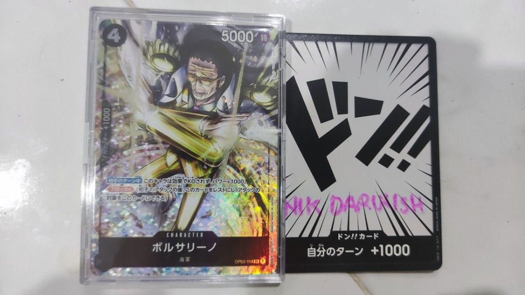 One Piece TCG OP02-114 Borsalino Kizaru Super Rare AA, Hobbies & Toys, Toys  & Games on Carousell
