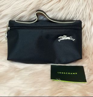 ☆ONHAND!☆ Authentic Longchamp Travel Pouch in Black/White