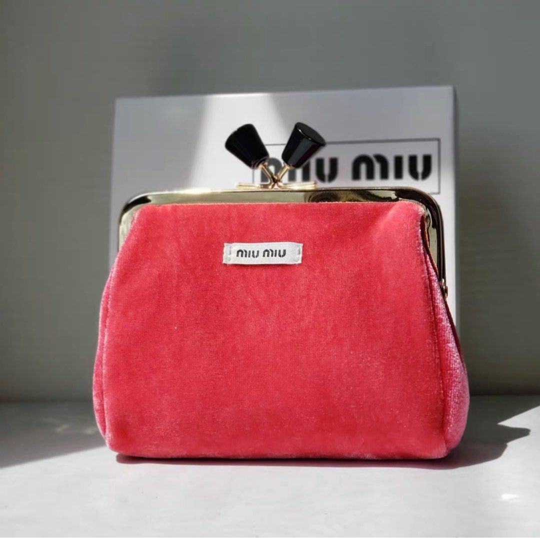 Original Miu Miu Perfume Cosmetic Makeup Toiletry Pouch