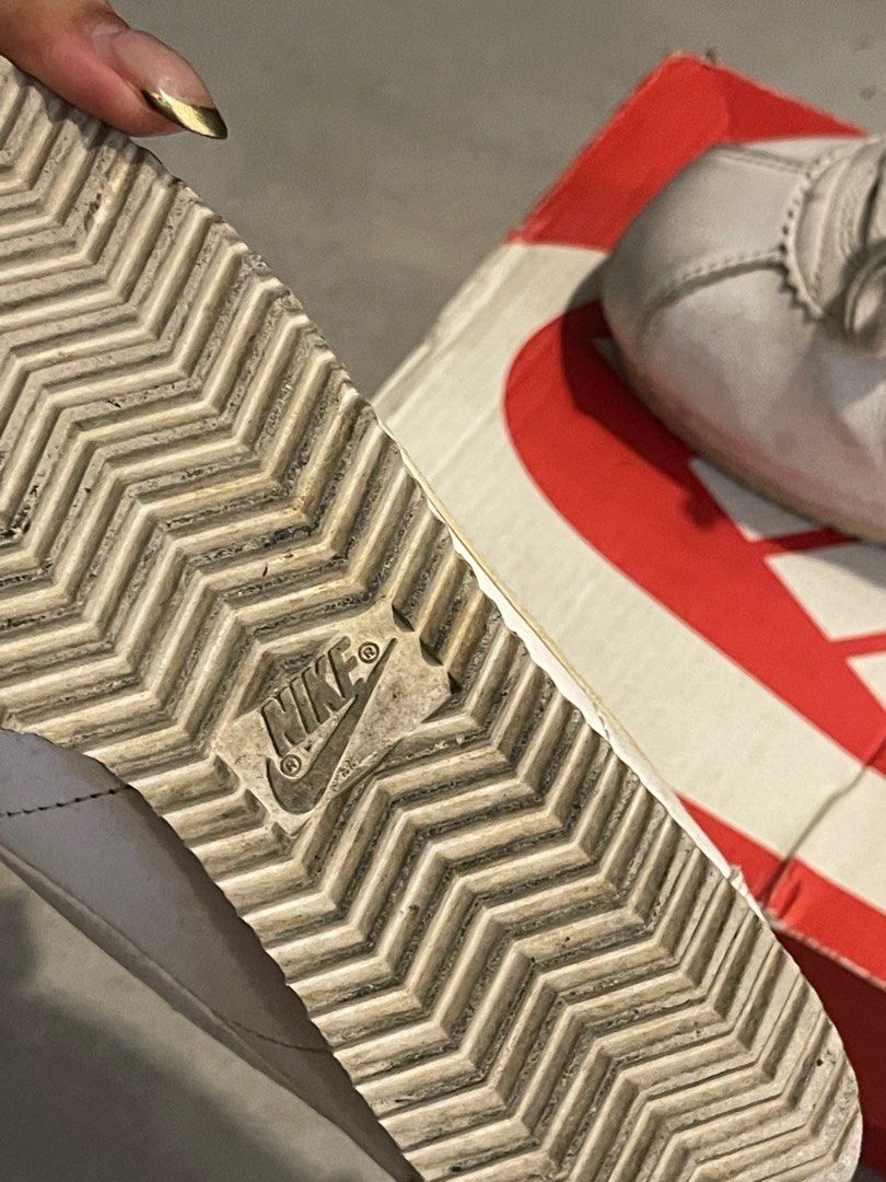 cortez nike all white