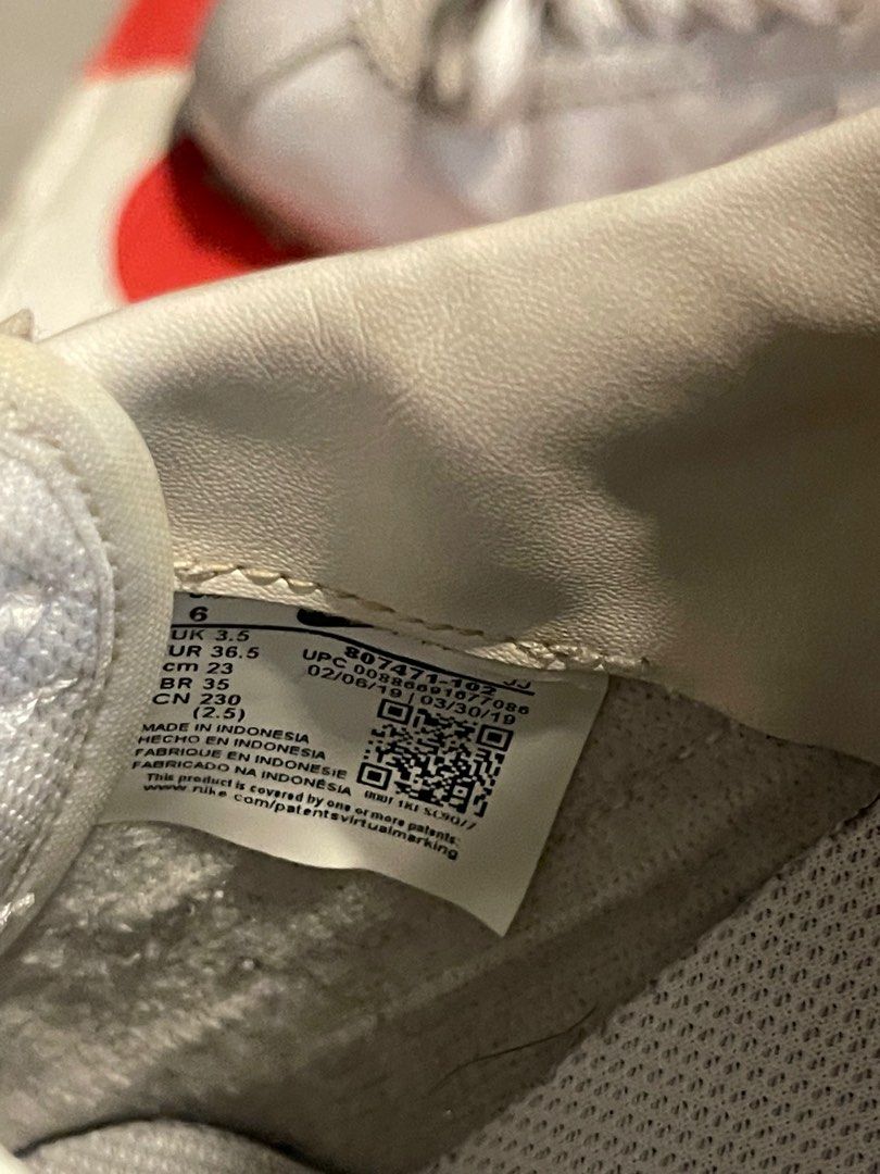 cortez nike all white