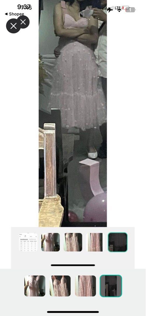 Party/debut dress mesh embroidery (Category: Evening dresses & gowns) located in Caloocan City. Submitted by jerjalon (Listing ID 1194566110, Image 3). Description: Used once only for an event. Message me for actual picture of the dress.