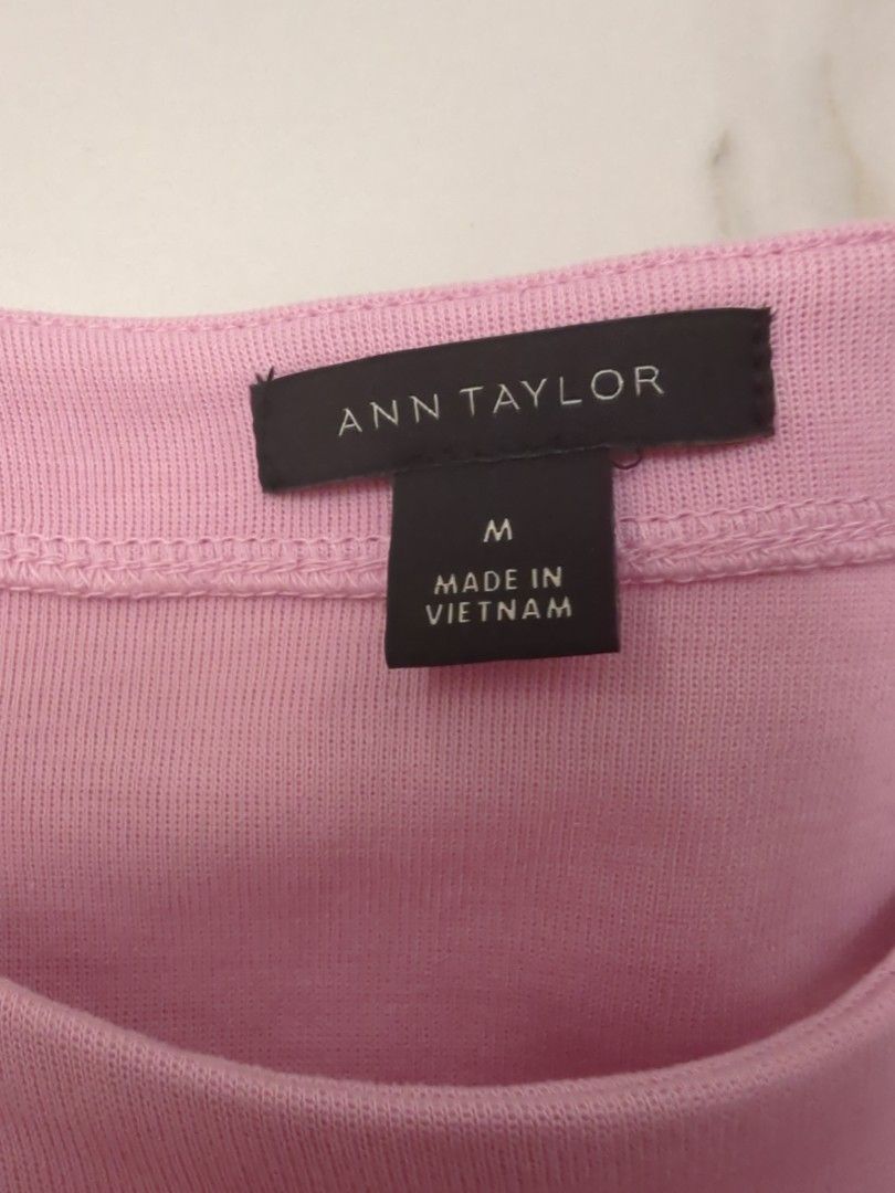 ANN TAYLOR Plain Pink Lonhsleeve for Women, Women's Fashion, Tops,  Longsleeves on Carousell