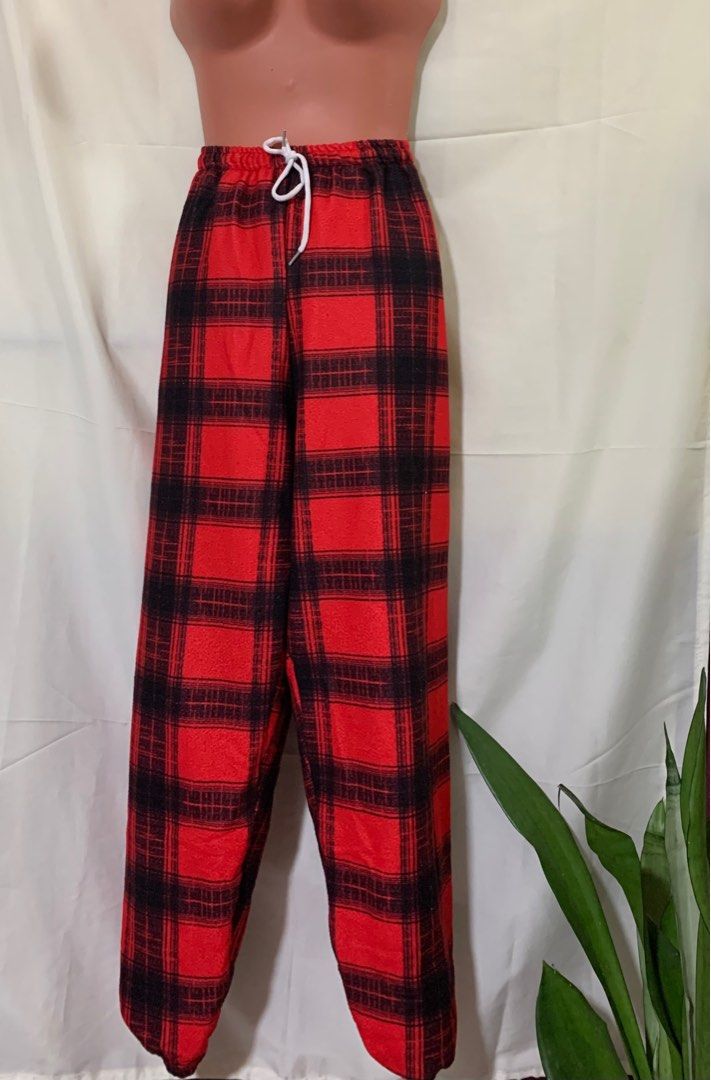 Baggy on sale flannel pants