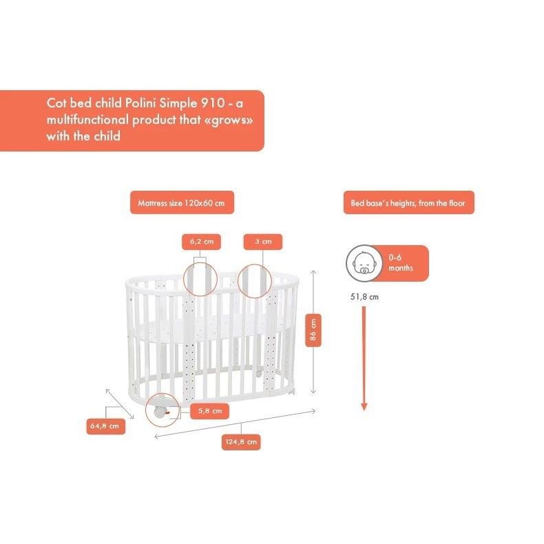 Polini cot bed sales
