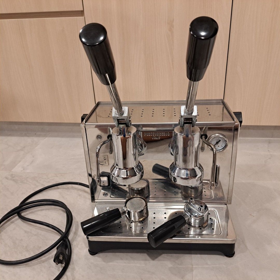 Spring lever best sale espresso machine