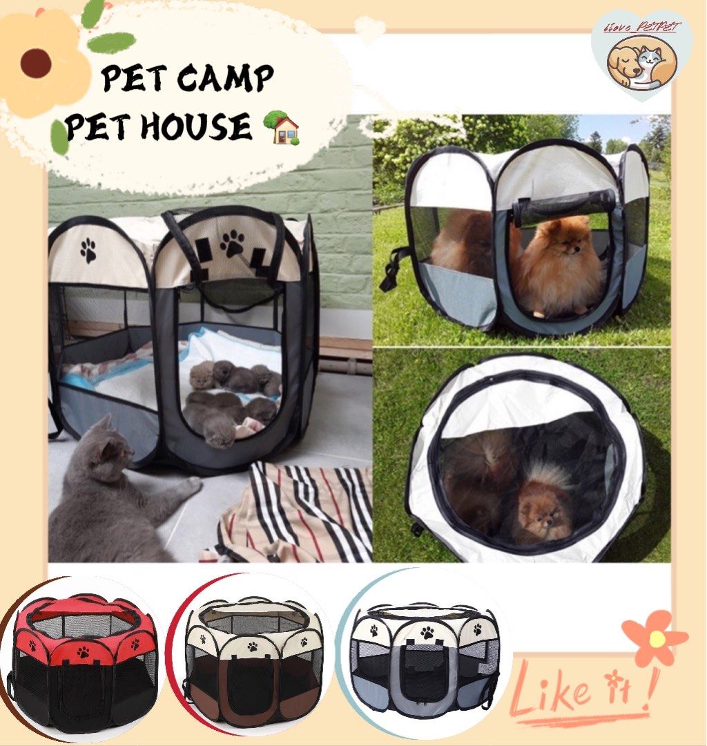 Pet play cages top