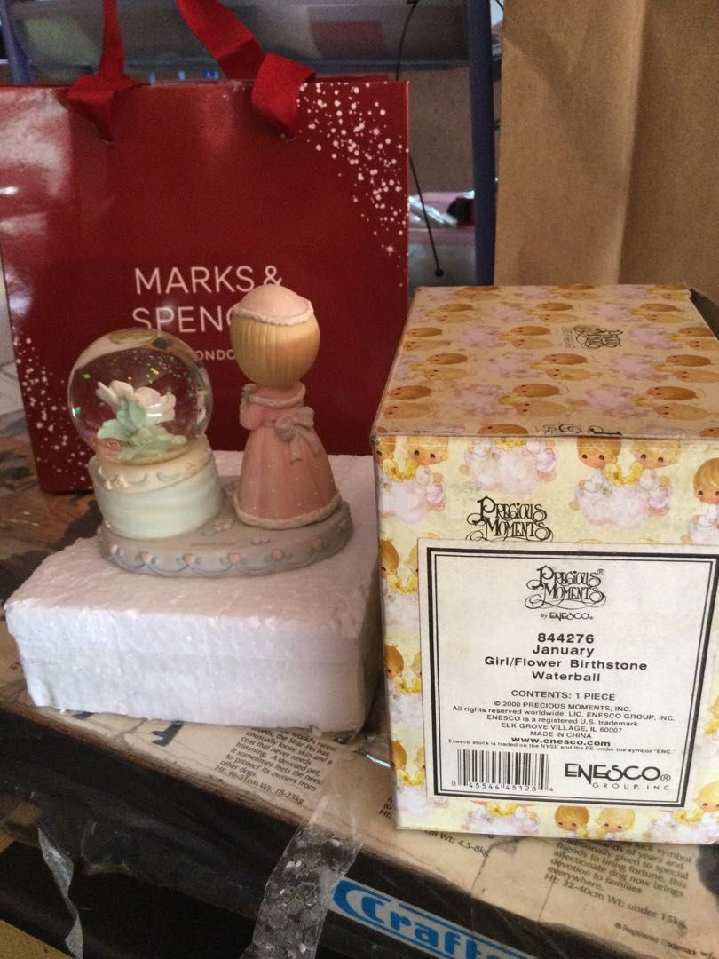 Precious Moments (Category: Other Home Decor) located in Quezon City. Submitted by lftanco (Listing ID 1277619663, Image 2). Description: Precious Moments girl/flower birthstone waterball January .
