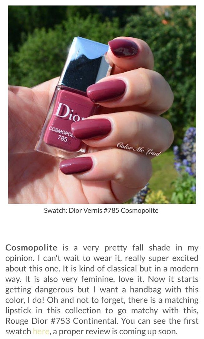 Dior hot sale 785 nail