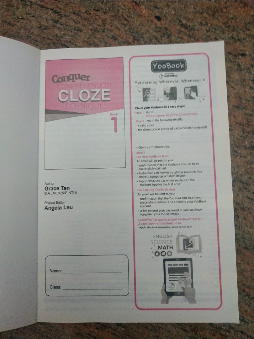 Primary 1 English- conquer comprehension close techniques, Hobbies ...