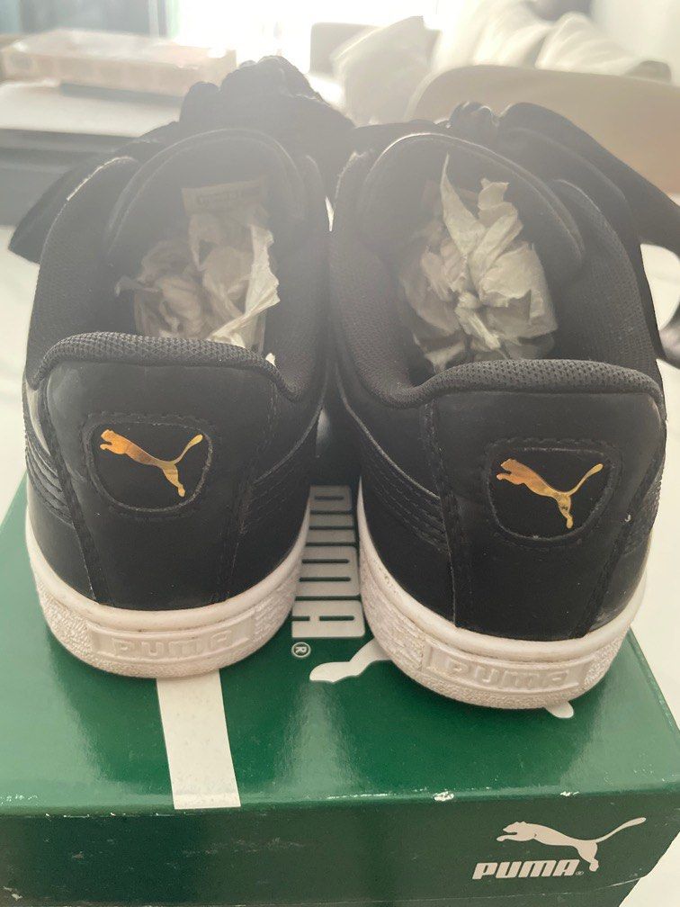 All black new arrivals high top pumas