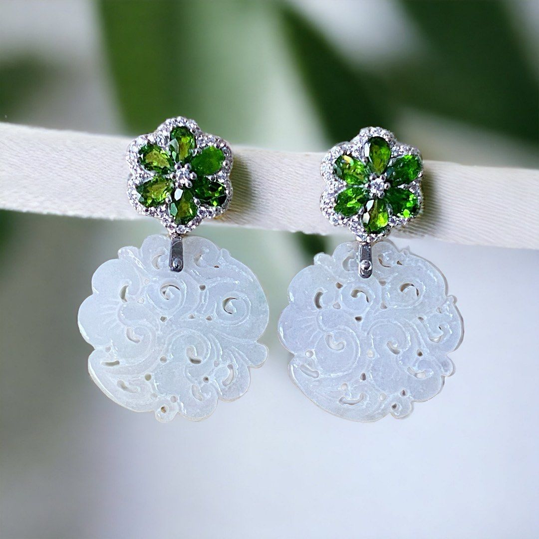 Chrome diopside earrings online