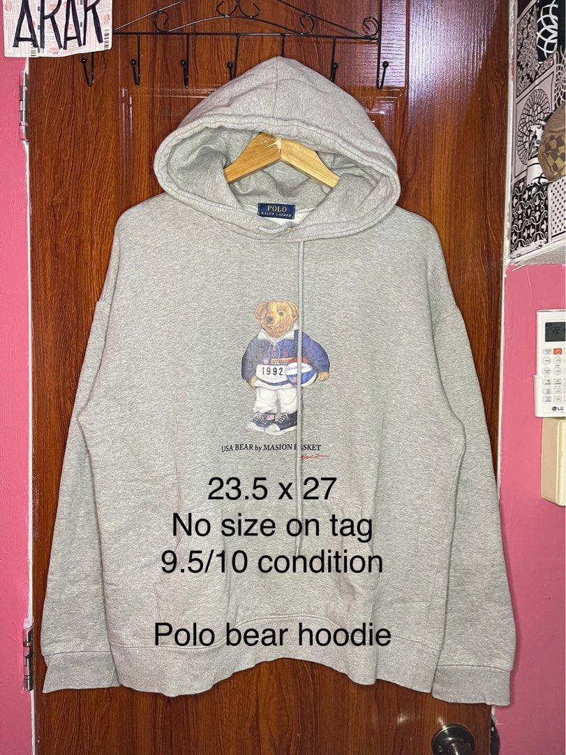 Polo basketball clearance bear hoodie