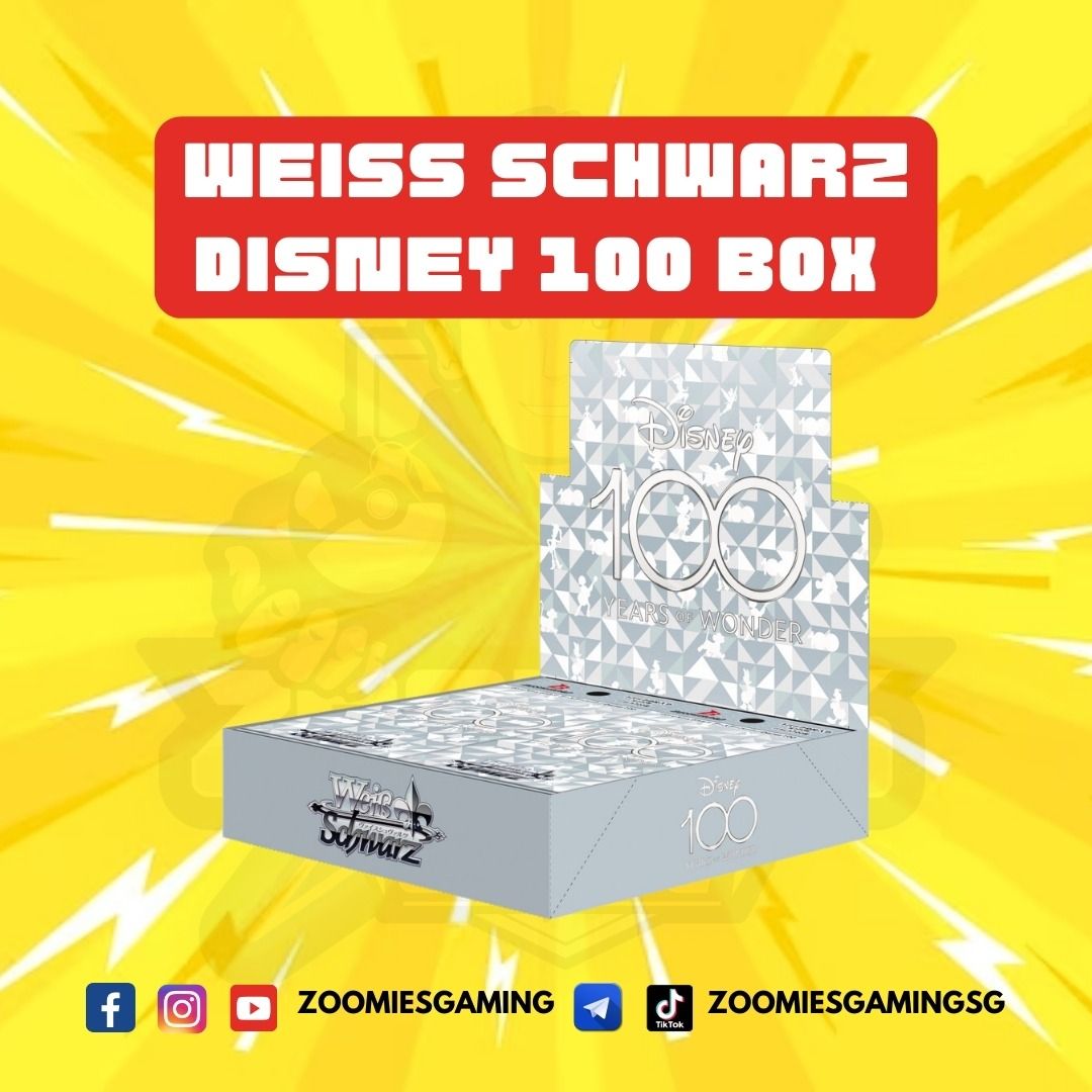 Ready Stock]Weiss Schwarz Disney 100 Years Of Wonder Booster Box, Hobbies &  Toys, Toys & Games on Carousell