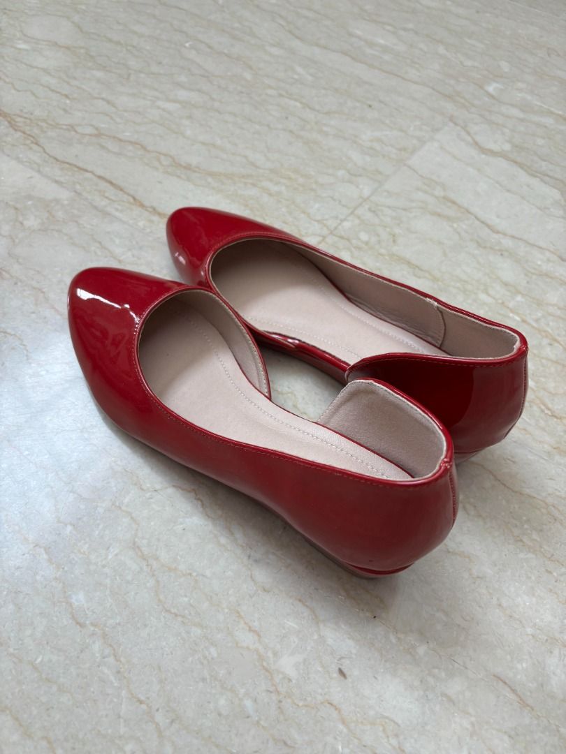 Next red flat best sale shoes