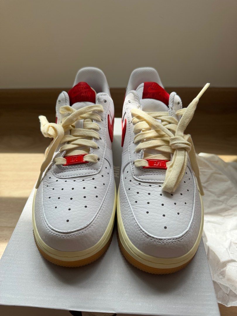 Red Nike Air Force 1 Women s Fashion Footwear Sneakers on Carousell