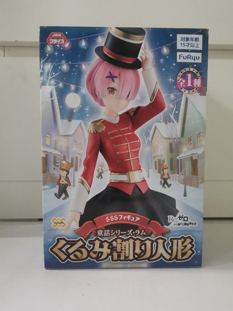 Re:Zero Ram "The Nutcracker" (Category: Toy Figures) located in Singapore. Submitted by midnightsky916 (Listing ID 1277751665, Image 3). Description: Only took it out to display. Selling due to space and not collecting figurines anymore. Item comes with original packaging with box all as initially bought..