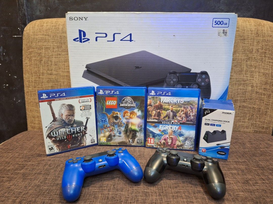 Rush ps4 slim (Category: PlayStation) located in Manila. Submitted by pjthebartender (Listing ID 1277647011, Image 1). Description: PS4 slim 500gb good as new 2 orig controller Orig hdmi n power cable Dobe charging dock 3 physical games Far cry 5 The witcher Lego jurassic world 10k only Pwde swap sa Nintendo switch-ps5 plus cash ako We ship nationwide Meet ups LRT 1-2 Tondo area Welcome rotonda.