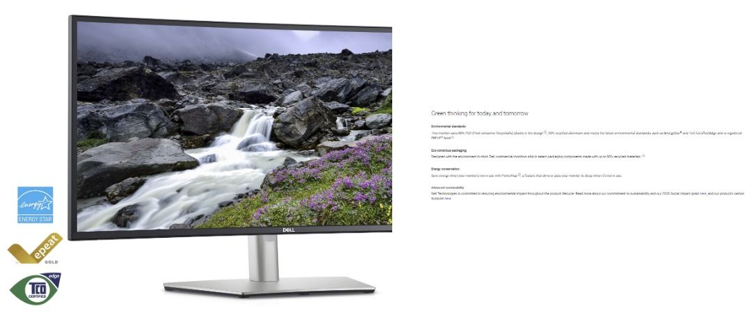 Dell UltraSharp 34 Curved USB-C Hub Monitor - U3423WE