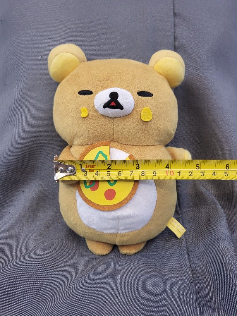 San X Manpuku Chubby Rilakkuma Pizza Stuffed Toy