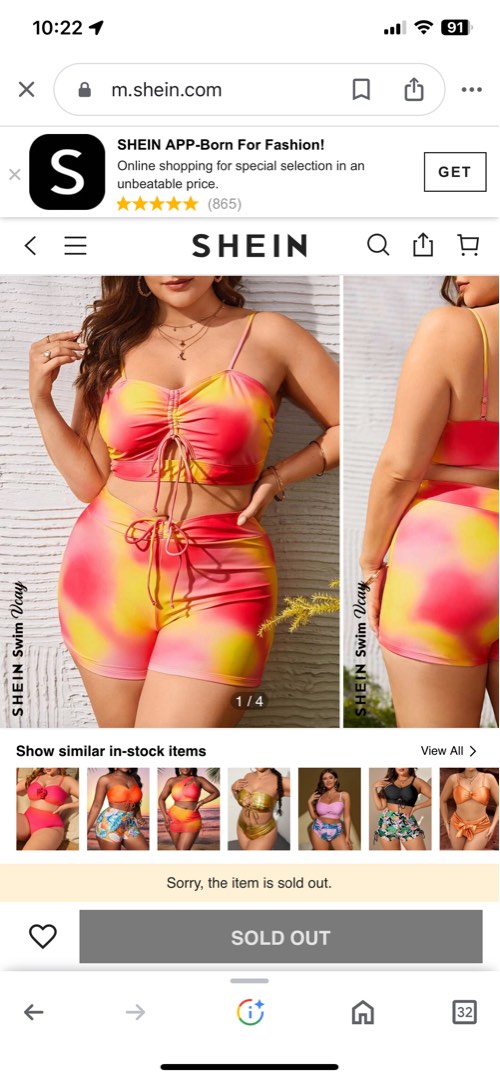 SHEIN Swim Vcay Plus Neon-lime One Piece Swimsuit