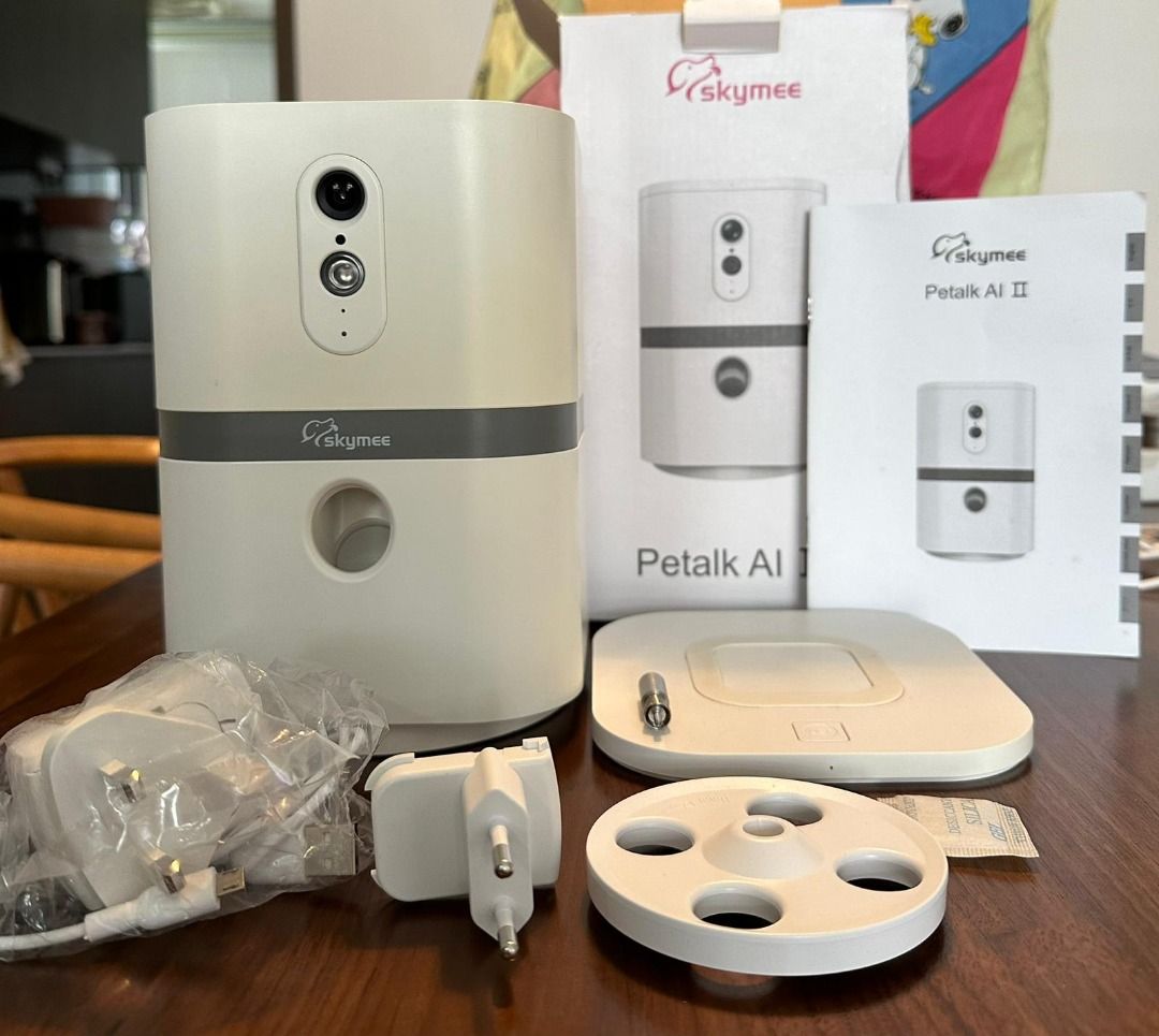 SkyMee Petalk AI II Pet Camera Automatic Treat Dispenser Pet