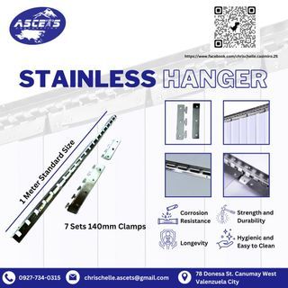 Stainless Hanger for PVC Plastic Curtains