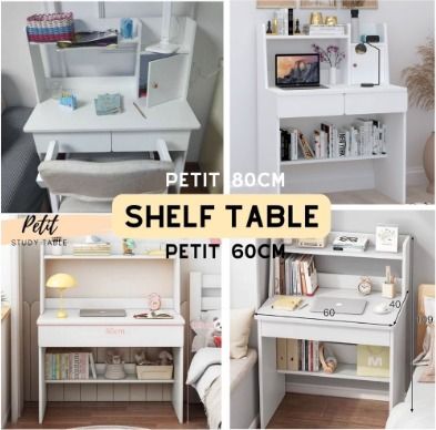 Study table with shelves Home Furniture Desk Furniture / BTO / HOME ...