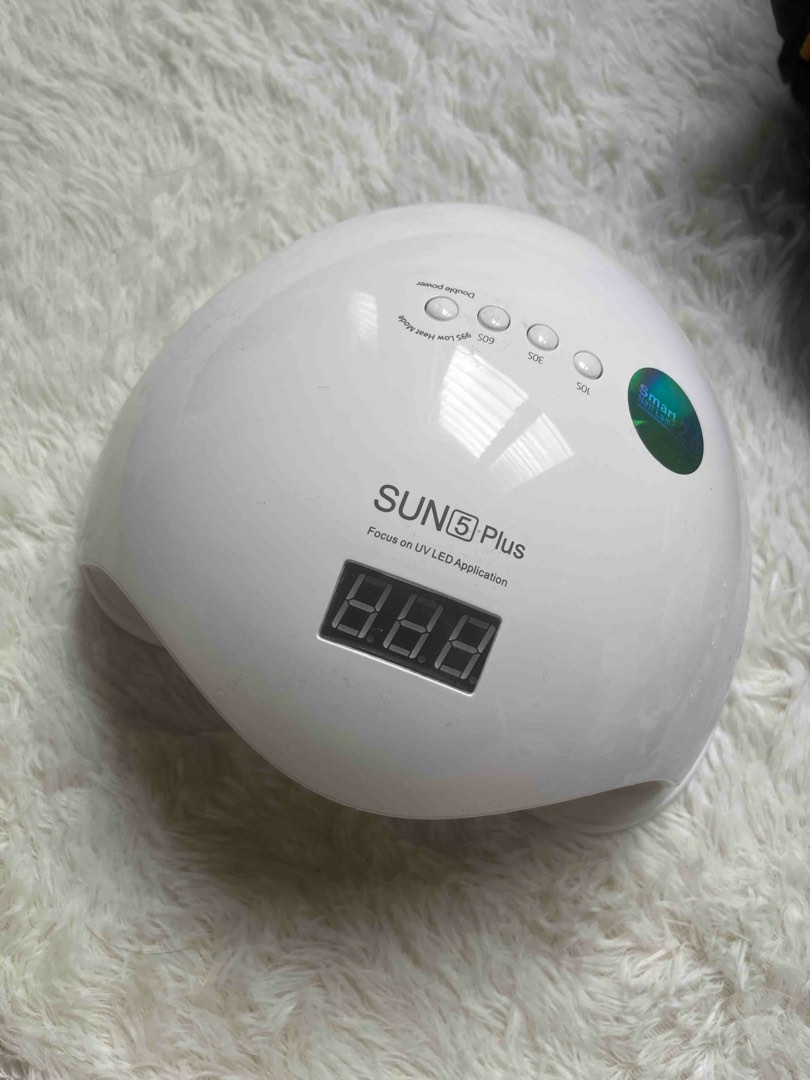 SUNUV Nail Dryer SUN5 UV LED Nail Lamp 48W with 4 Timer Setting, Beauty &  Personal Care, Hands & Nails on Carousell