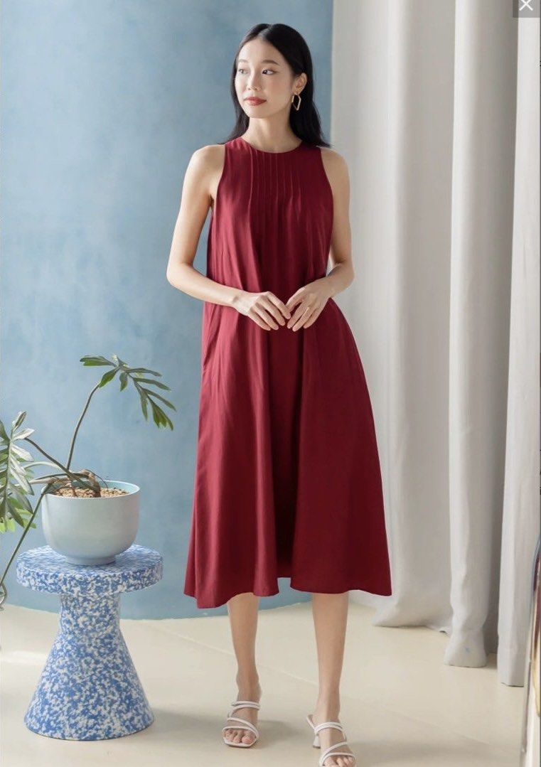 Red sales sunday dress