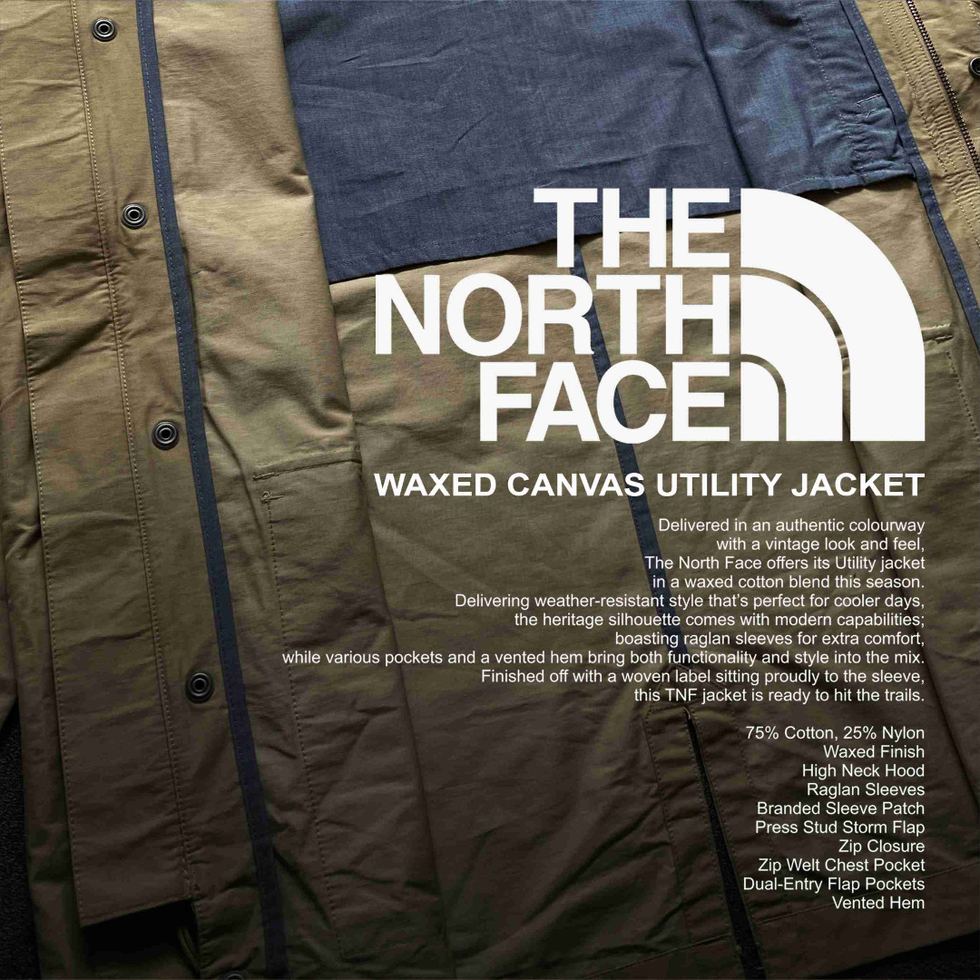 The north face online utility waxed canvas