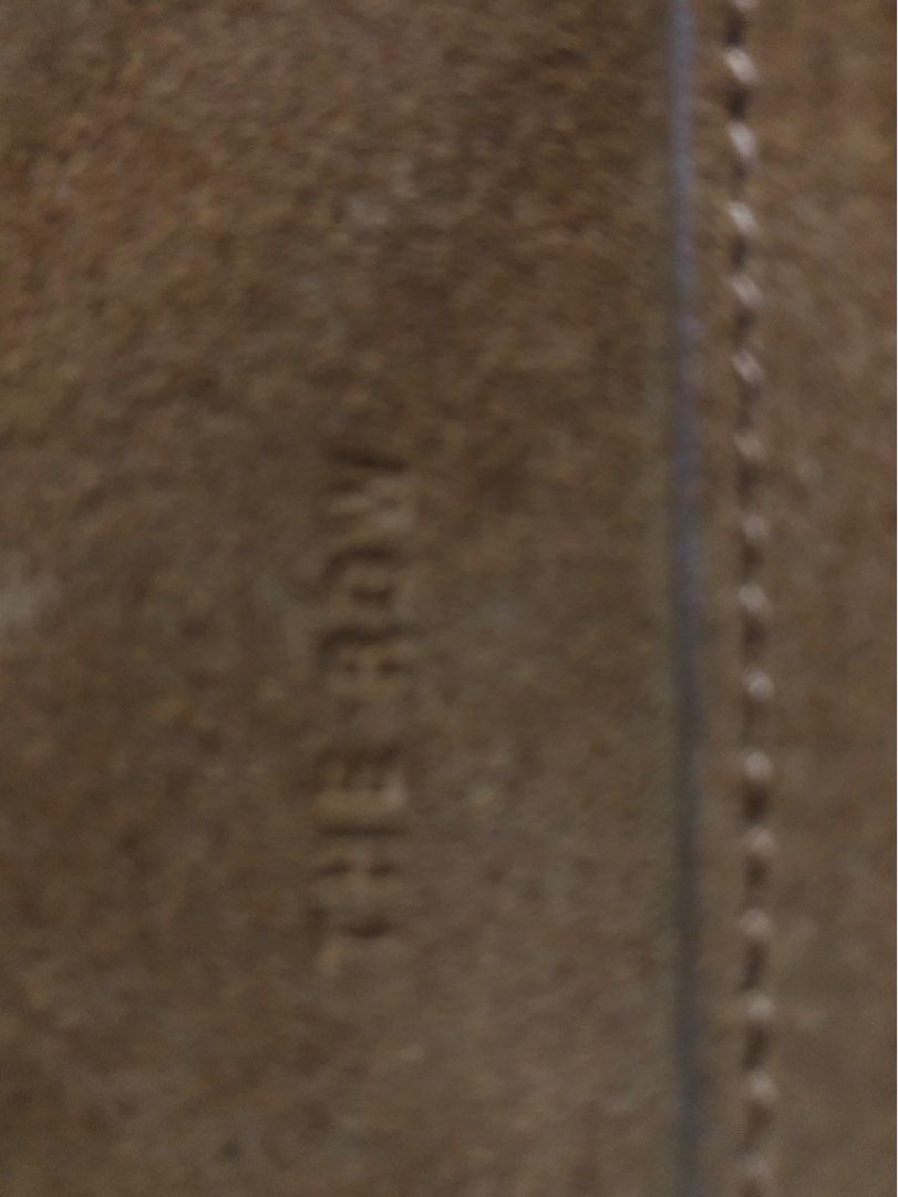 The Row Terrasse Suede Tote in Ginger (Category: Luxury Bags & Wallets) located in Rosario. Submitted by myvinatgepieces (Listing ID 1277709821, Image 3). Description: Authentic Ginger Color The Row’s Terrasse tote is crafted of smooth suede in a signature minimalistic design. Top zip closure Interior zip pocket Calfskin leather Made in Italy Good Used Condition Normal Signs of wear No Inclusions SIZE Dual shoulder straps, 13” drop 15.75”W x 7.75