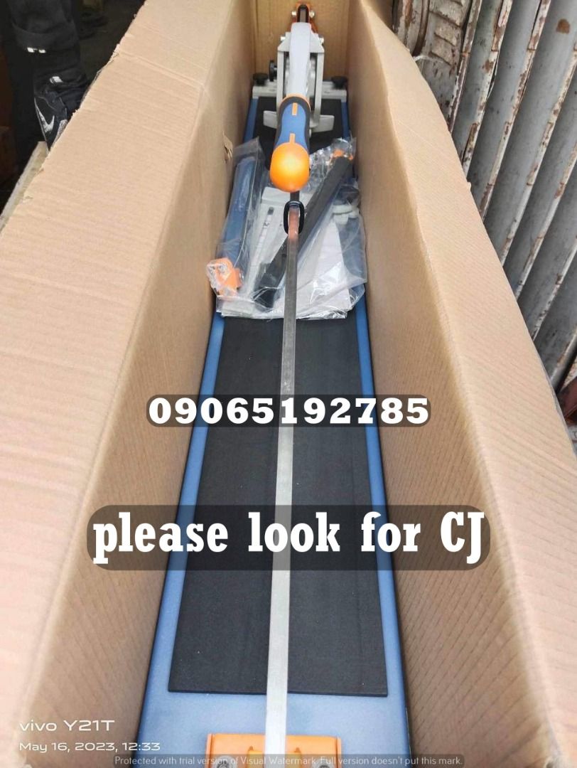 Tile Cutter (Category: Construction Tools & Equipment) located in Makati City. Submitted by claire_joy (Listing ID 1277668819, Image 2). Description: CONTACT DETAILS: 📌0-9-0-6-5-1-9-2-7-8-5 please look for CJ. 🧭LOCATION: 📍Manila Mayhaligue St. Abad Santos Manila 📍Cavite Centennial Rd Kawit Cavite note: price may change without prior notice..