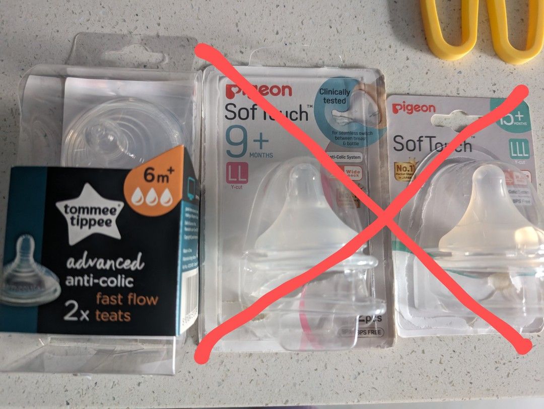 Tommee tippee anti colic teats 6m+ sales
