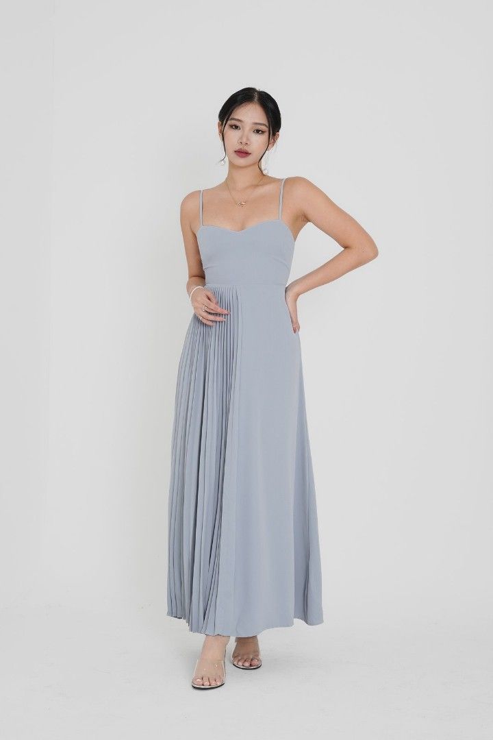Topazette Forever More Pleated Maxi Dress in Mint Women s