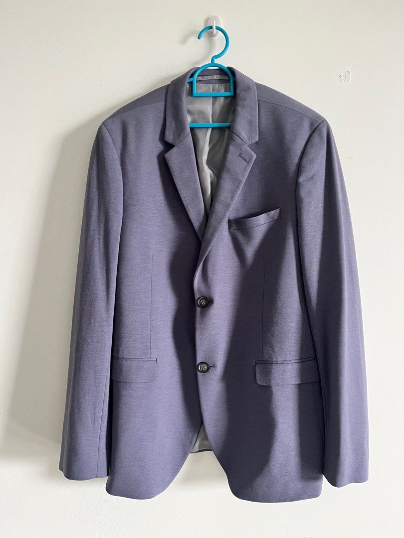 Topman Stretch Suit Jacket in Blue Size 42R Men s Fashion