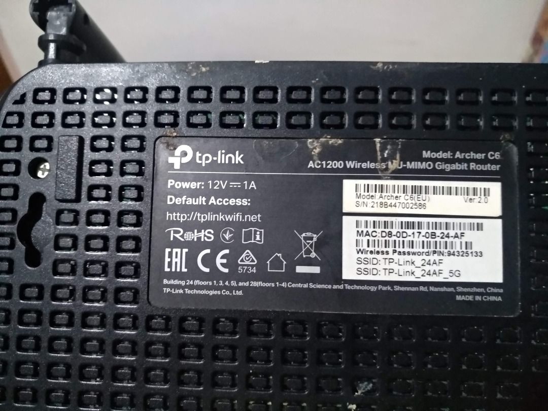 tplink c6 1200, Computers & Tech, Parts & Accessories, Networking on ...