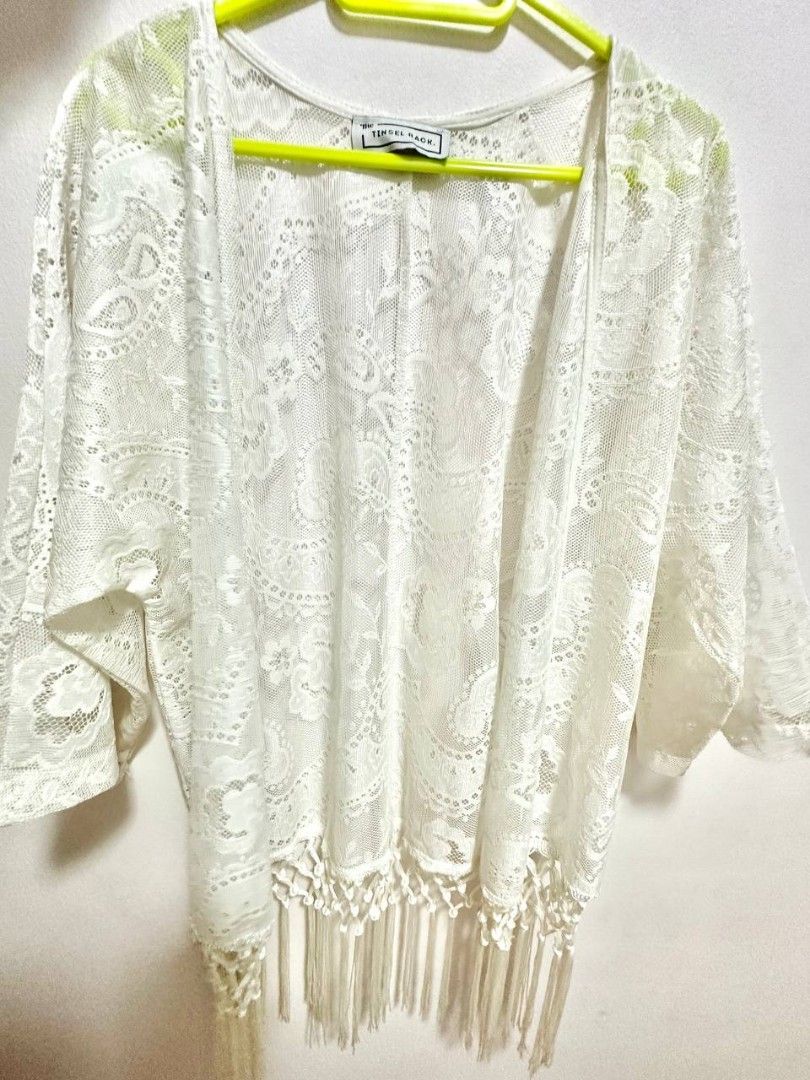 White lace cover outlet up jacket