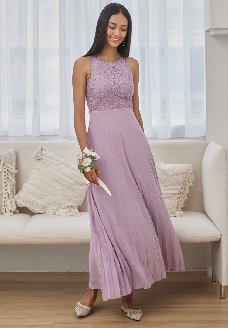 Purple summer bridesmaid dresses sale