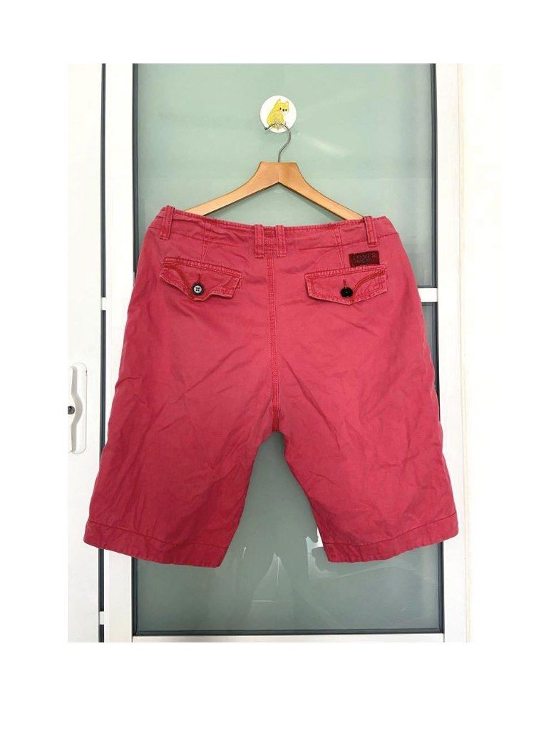 Unisex Casual Peach Color Short Pants W16.5inchx2 H21inchx2 L21inch
