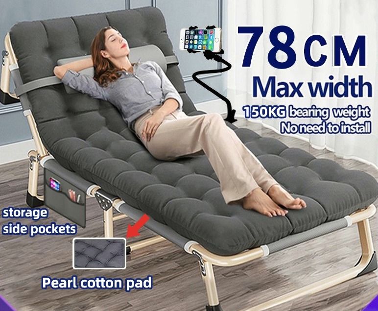 Portable bed online recliner