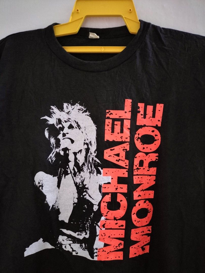 90s vtg vintage michael monroe Tシャツ L - Tシャツ/カットソー(半袖