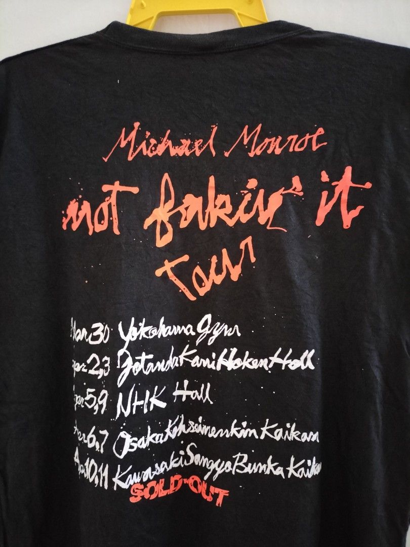 Vintage 90s Michael Monroe Not Fakin It Tour Tee, Men's